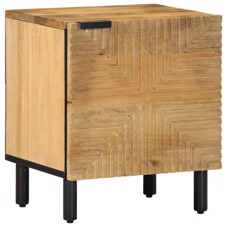 Vidaxl nachtkastjes 2 st 40x33x46 cm massief mangohout bruin