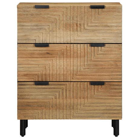Vidaxl dressoir 60x33x75 cm massief mangohout bruin