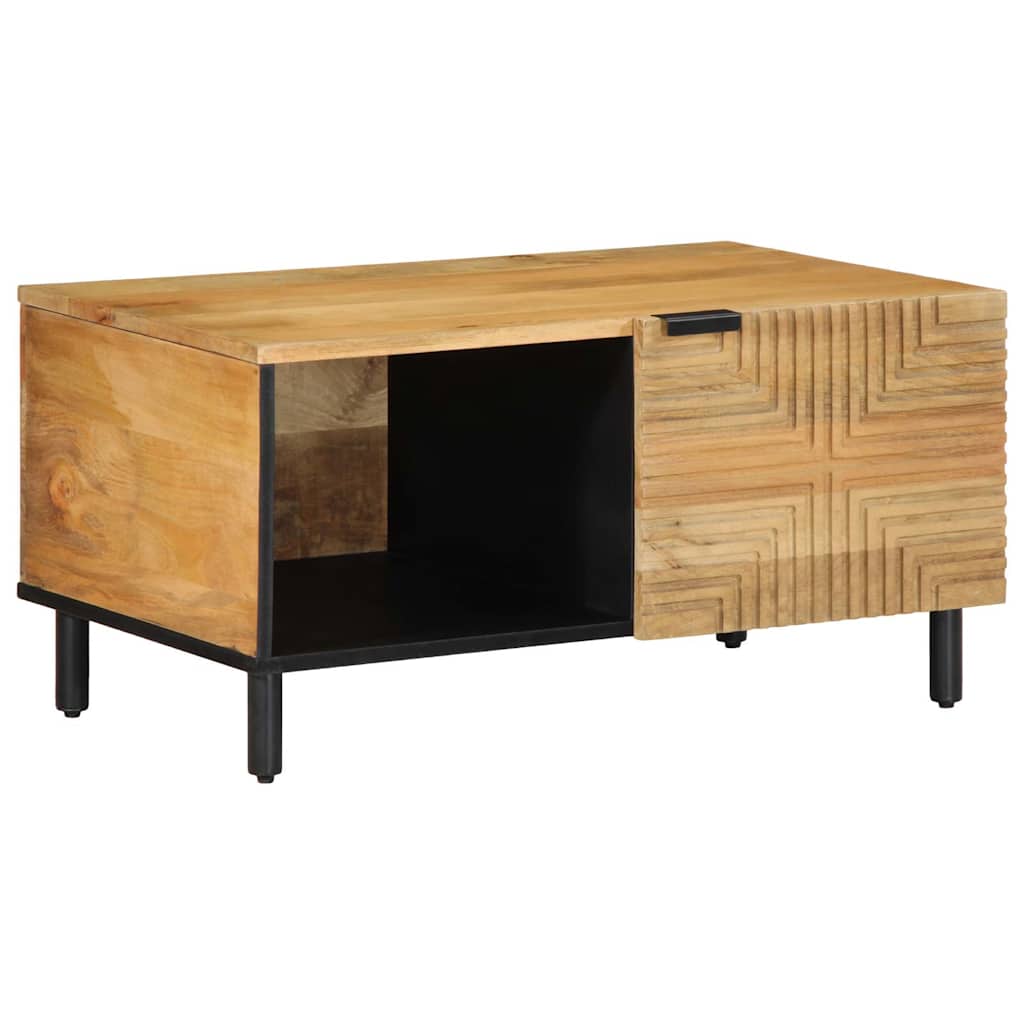 Vidaxl salontafel 80x50x40 cm massief mangohout bruin