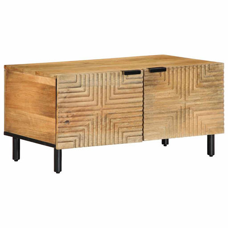 Vidaxl salontafel 80x50x40 cm massief mangohout bruin
