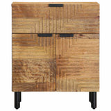 Vidaxl nachtkastje 50x33x60 cm massief mangohout bruin