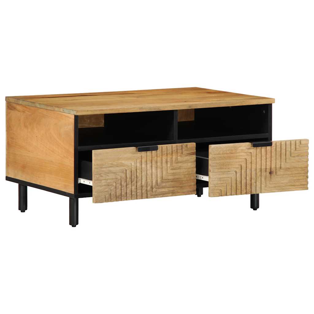 Vidaxl salontafel 80x54x40 cm massief mangohout bruin