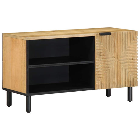 Vidaxl tv-meubel 80x31,5x46 cm massief mangohout bruin