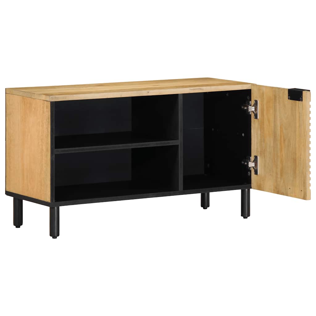 Vidaxl tv-meubel 80x31,5x46 cm massief mangohout bruin