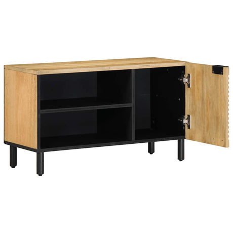 Vidaxl tv-meubel 80x31,5x46 cm massief mangohout bruin