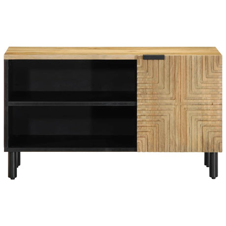 Vidaxl tv-meubel 80x31,5x46 cm massief mangohout bruin