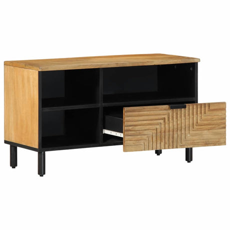 Vidaxl tv-meubel 80x33x46 cm massief mangohout bruin