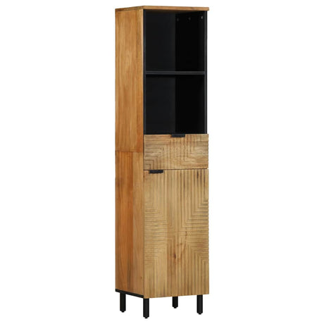 Vidaxl badkamerkast 38x33x160 cm massief mango bruin