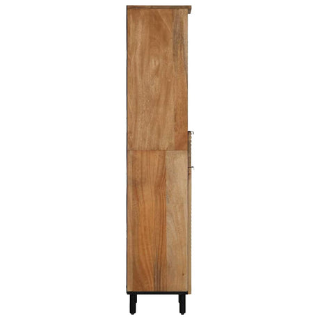 Vidaxl badkamerkast 38x33x160 cm massief mango bruin
