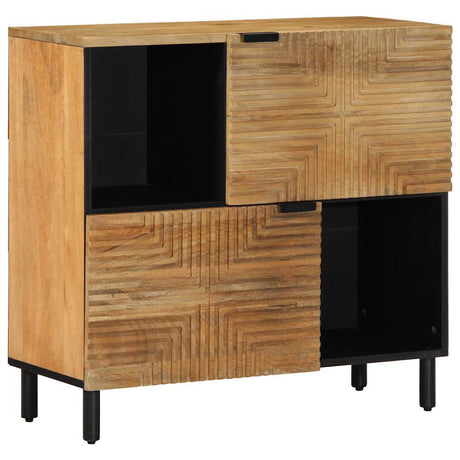 Vidaxl dressoir 80x33x75 cm massief mangohout bruin