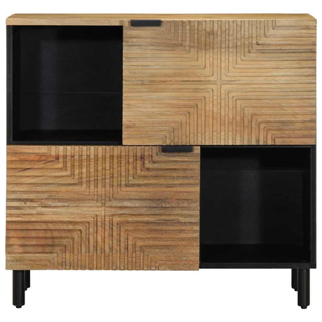 Vidaxl dressoir 80x33x75 cm massief mangohout bruin