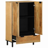 Vidaxl hoge kast 60x33x100 cm massief mango bruin