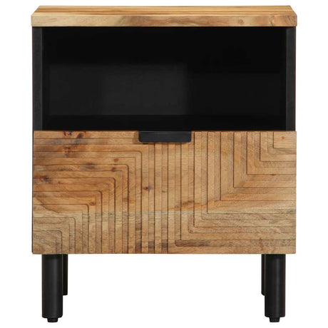 Vidaxl nachtkastje 40x33x46 cm massief hout acacia
