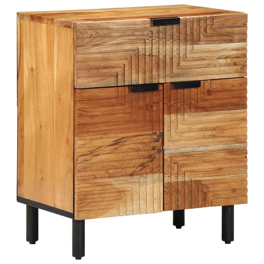 Vidaxl bed kast bruin 50 x 33 x 60 cm massief acaciahout