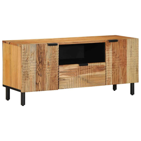 Vidaxl tv-kast met lade bruin 105 x 33 x 46 cm massief mango hout