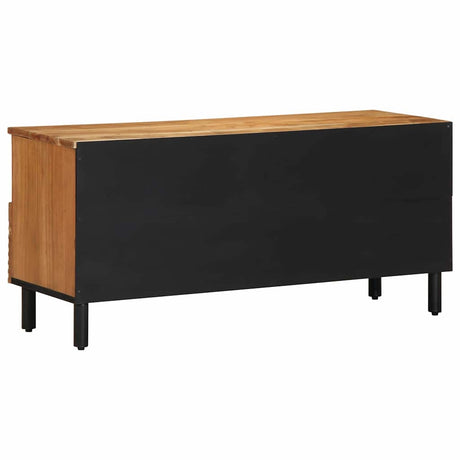 Vidaxl tv-kast met lade bruin 100 x 33 x 46 cm massief mango hout