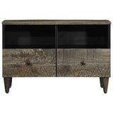 Vidaxl tv-meubel 70x33,5x46 cm massief mangohout lichtgrijs
