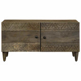 Vidaxl salontafel 80x50x40 cm massief mangohout lichtgrijs