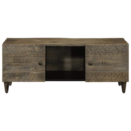 Vidaxl salontafel 100x54x40 cm massief mangohout lichtgrijs