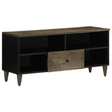 Vidaxl tv-meubel 100x33x46 cm massief mangohout zwart