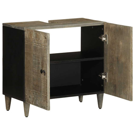 Vidaxl wastafelkast 62x33x58 cm massief mangohout