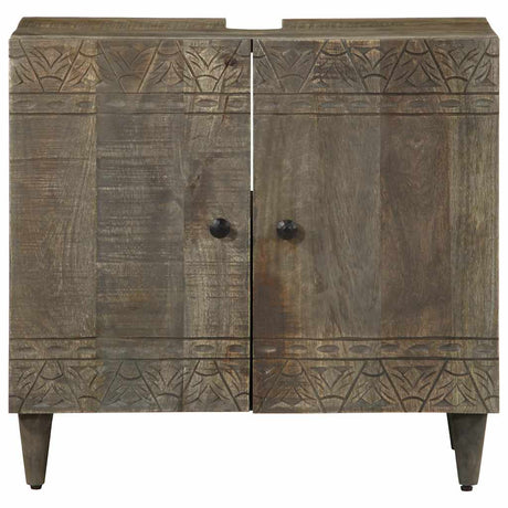 Vidaxl wastafelkast 62x33x58 cm massief mangohout