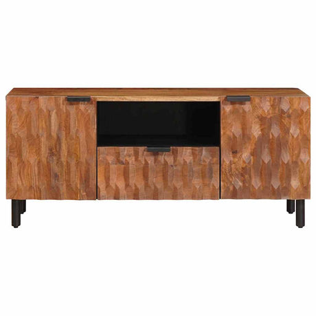 Vidaxl tv-kast met lade acacia bruine afwerking 105 x 33 x 46 cm