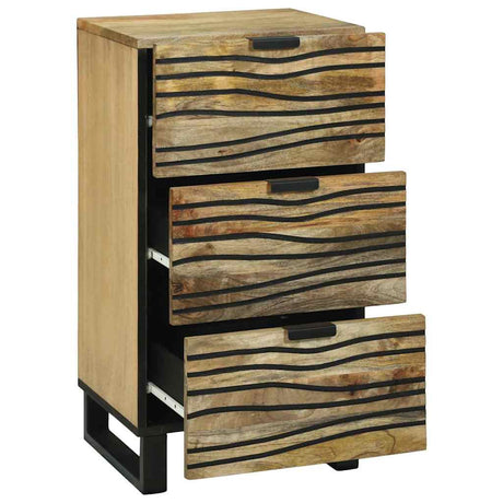 Vidaxl dressoir met lade bruin 40 x 33 x 75 cm massief mangohout
