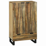 Vidaxl highboard bruin 60 x 33 x 100 cm massief mangohout