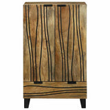 Vidaxl highboard bruin 60 x 33 x 100 cm massief mangohout