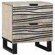 Vidaxl nachtkastje wit 40 x 33 x 46 cm bewerkt hout