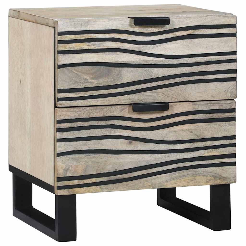 Vidaxl nachtkastje 2 st wit 40 x 33 x 46 cm bewerkt hout