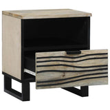Vidaxl nachtkastje 2 st wit 40 x 33 x 46 cm bewerkt hout