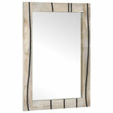 Vidaxl badkamer spiegel met spiegel bruin 70 x 50 x 2,5 cm