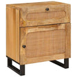 Vidaxl nachtkastje naturel 50 x 33 x 60 cm massief mango hout