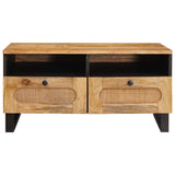 Vidaxl salontafel artisan eiken 80 x 54 x 40 cm massief mango hout