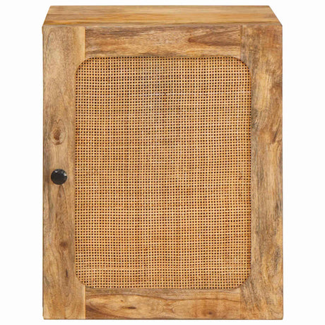 Vidaxl badkamer hangkast bruin 38 x 33 x 48 cm massief mango hout