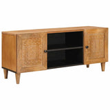 Vidaxl tv eenheden licht bruin 105 x 33 x 46 cm massief mango hout