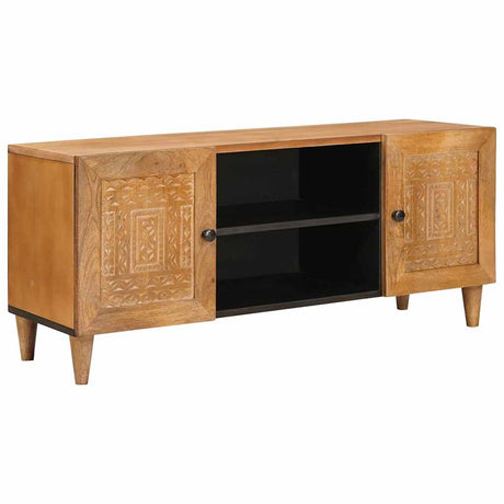 Vidaxl tv eenheden licht bruin 105 x 33 x 46 cm massief mango hout