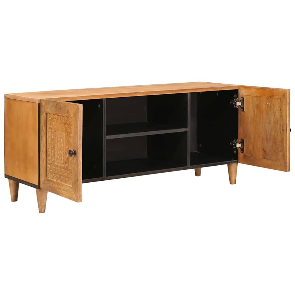 Vidaxl tv eenheden licht bruin 105 x 33 x 46 cm massief mango hout