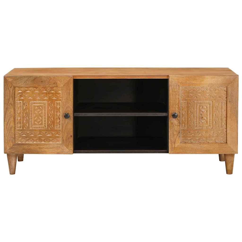 Vidaxl tv eenheden licht bruin 105 x 33 x 46 cm massief mango hout