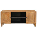 Vidaxl tv eenheden licht bruin 105 x 33 x 46 cm massief mango hout