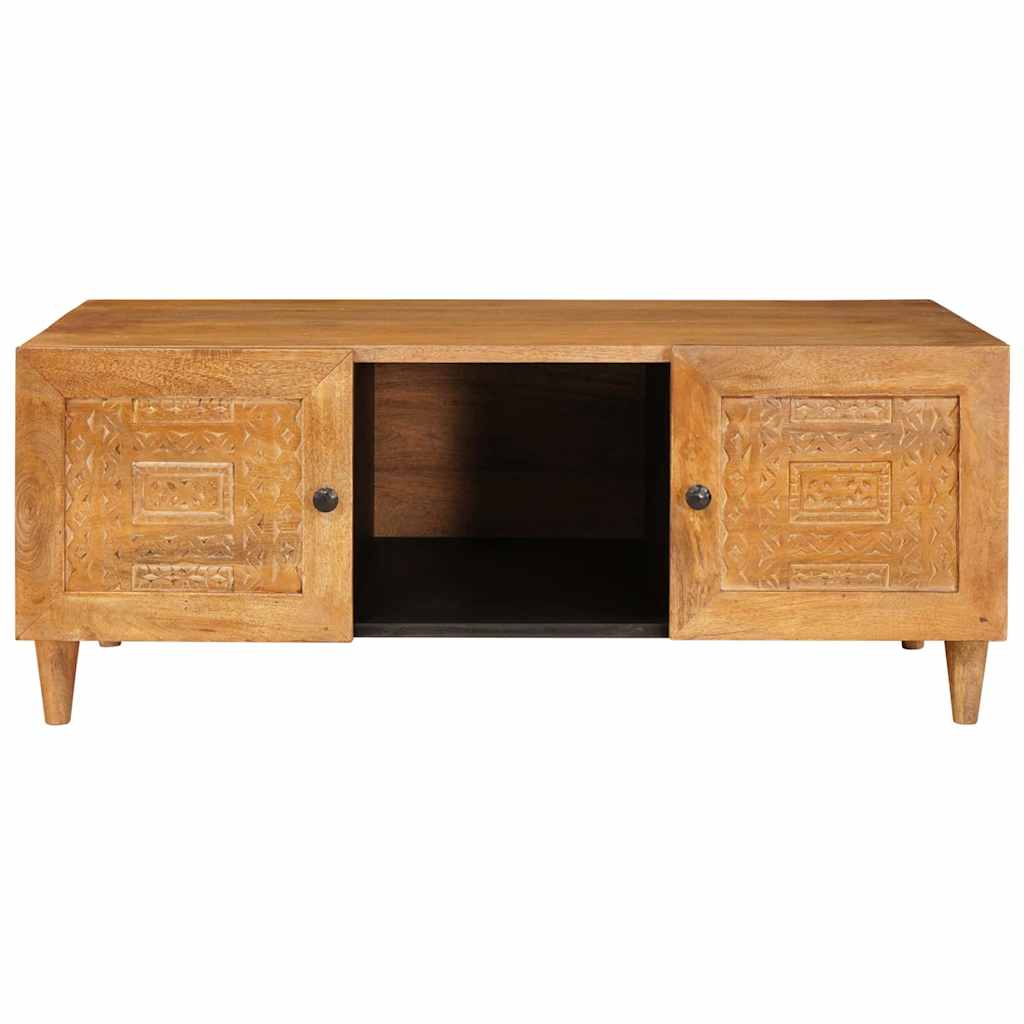 Vidaxl salontafel licht bruin 100 x 54 x 40 cm massief mango hout
