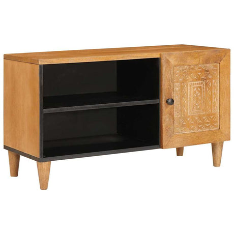 Vidaxl tv eenheden met plank licht bruin 80 x 33 x 46 cm bewerkt hout