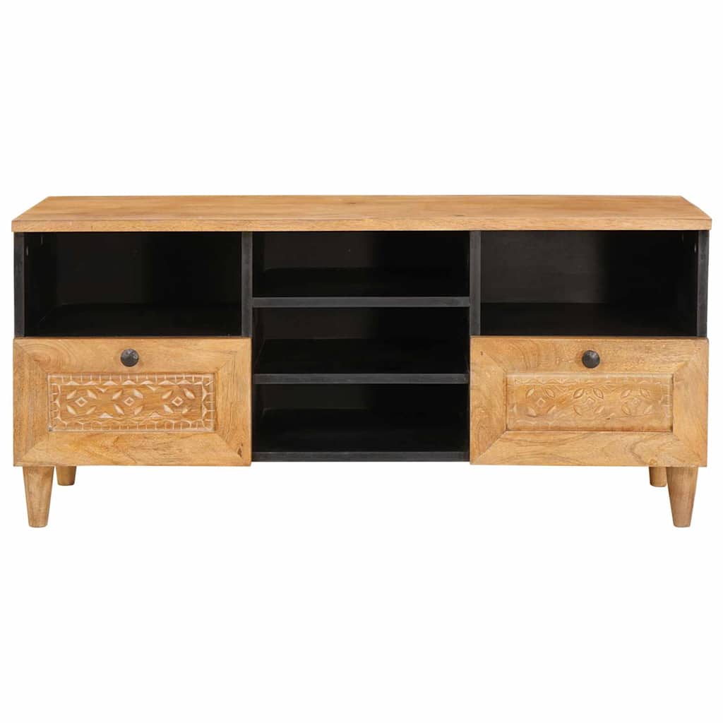 Vidaxl tv-kast met lade met plank 100 x 33 x 46 cm massief mango hout