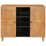 Vidaxl dressoir 90 x 33 x 75 cm massief mango hout