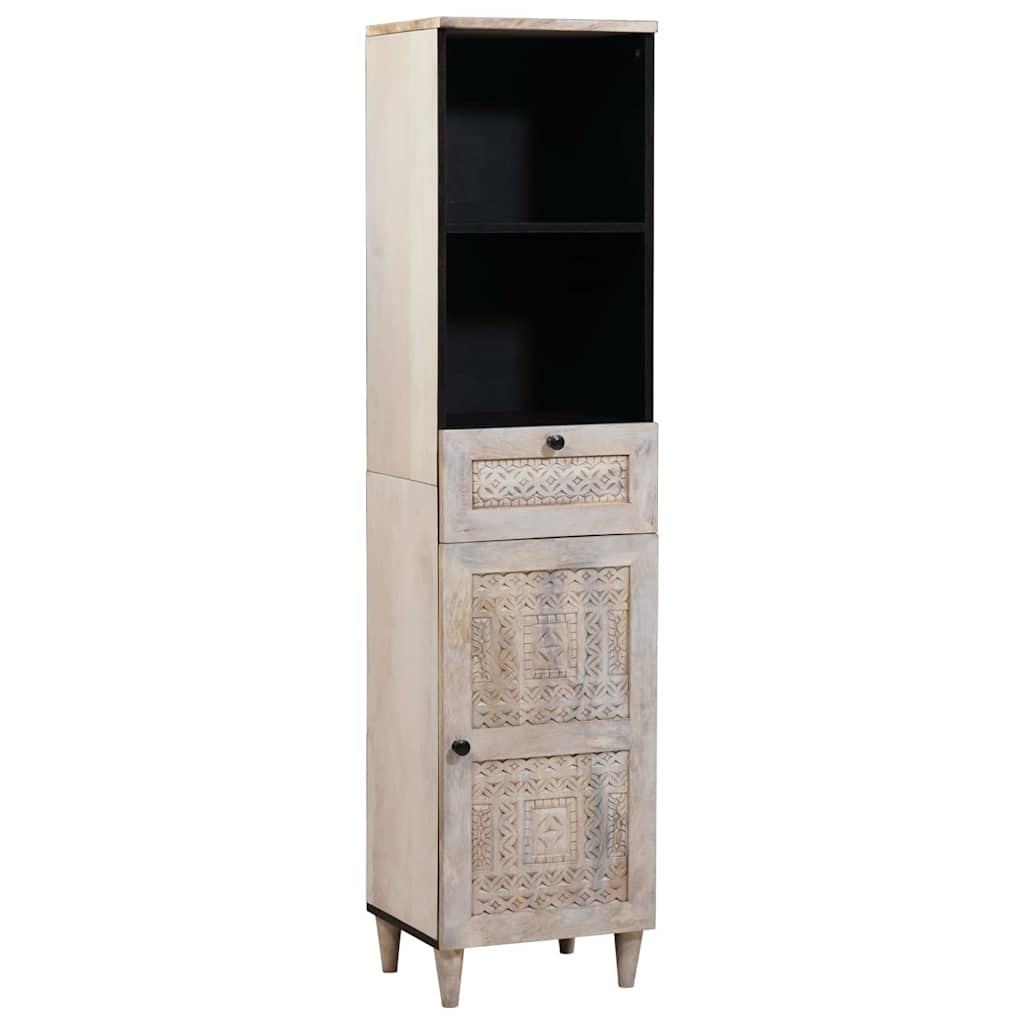 Vidaxl badkamerkast met lade wit 38 x 33 x 160 cm bewerkt hout