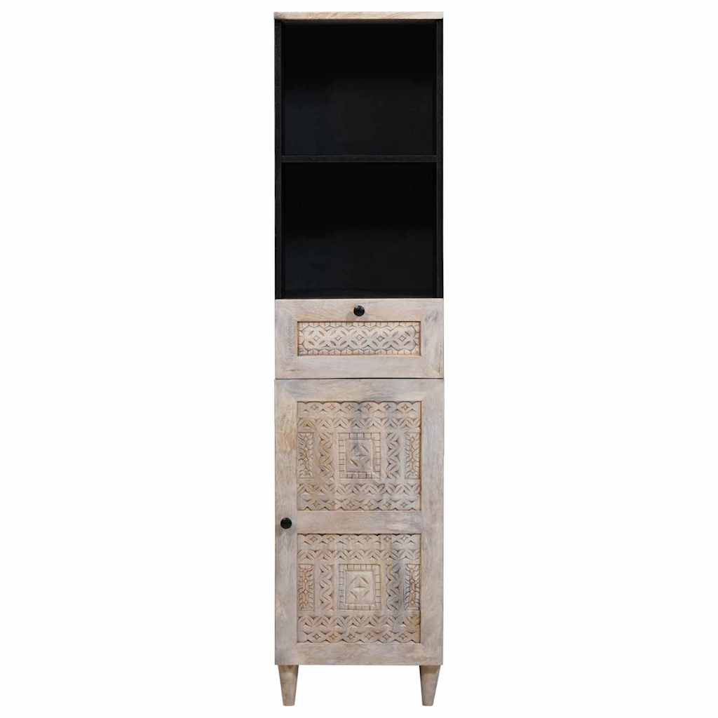 Vidaxl badkamerkast met lade wit 38 x 33 x 160 cm bewerkt hout