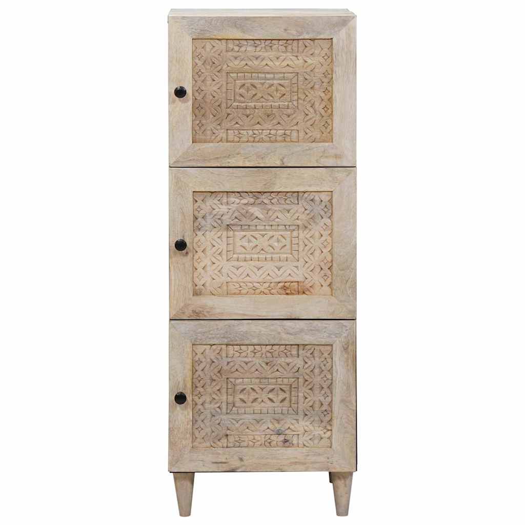 Vidaxl highboard wit 40 x 33 x 110 cm massief mangohout