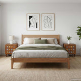 Vidaxl nachtkastje 2 st bruin 40 x 33 x 46 cm massief mango hout